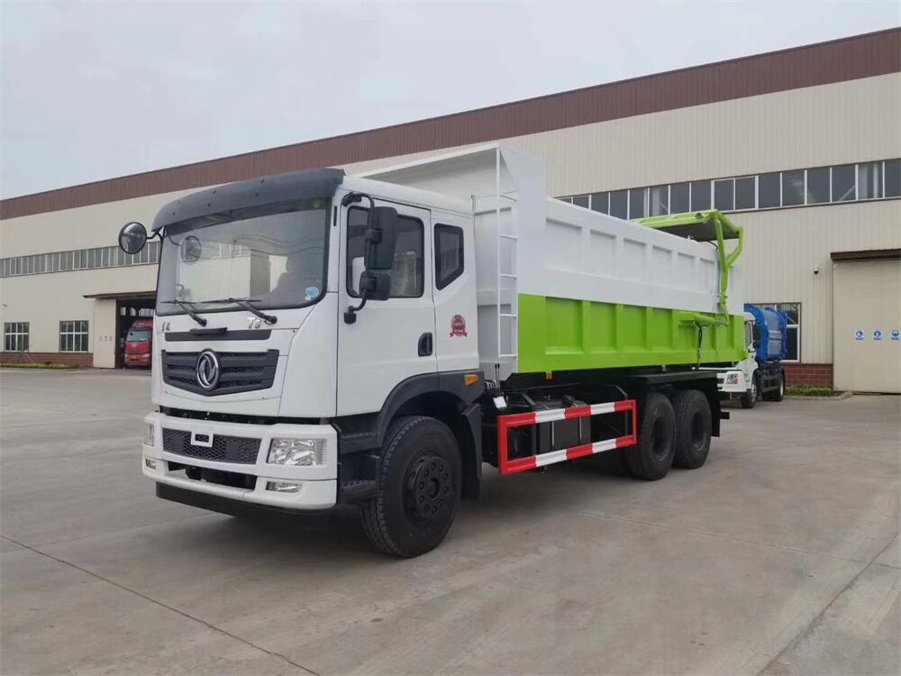 對接式垃圾車-東風T5華神25方后雙橋對接式垃圾車